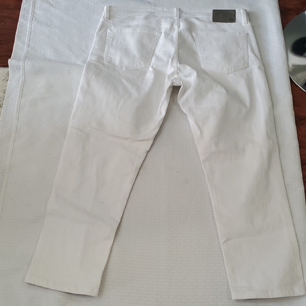 AG Adriano Goldschmied Tellis Slim Fit White Modern Slim Jeans - Picture 9 of 13